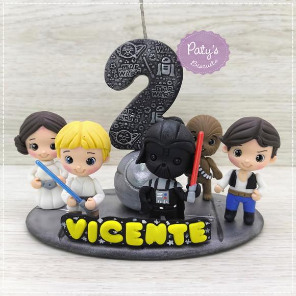 Topo Cenário Star Wars 5 Personagens (mod. 02)