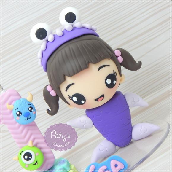 Topo com Vela Boo Kawaii - Monstros S.A.