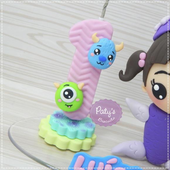 Topo com Vela Boo Kawaii - Monstros S.A.