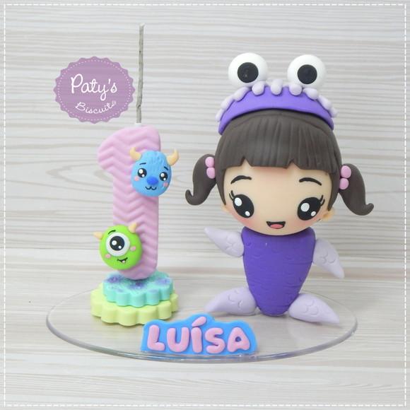 Topo com Vela Boo Kawaii - Monstros S.A.