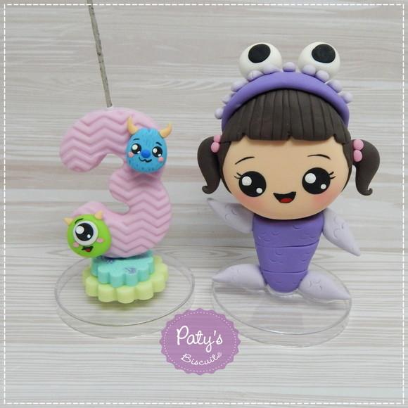 Topo com Vela Boo Kawaii - Monstros S.A.