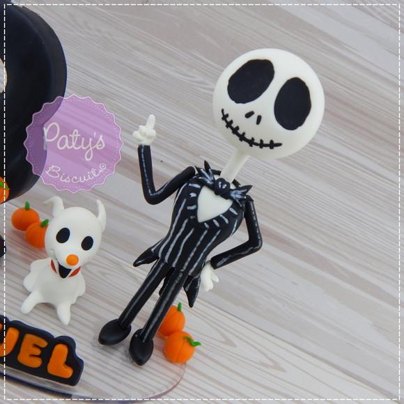 Topo com Vela Jack e Zero - O estranho Mundo de Jack