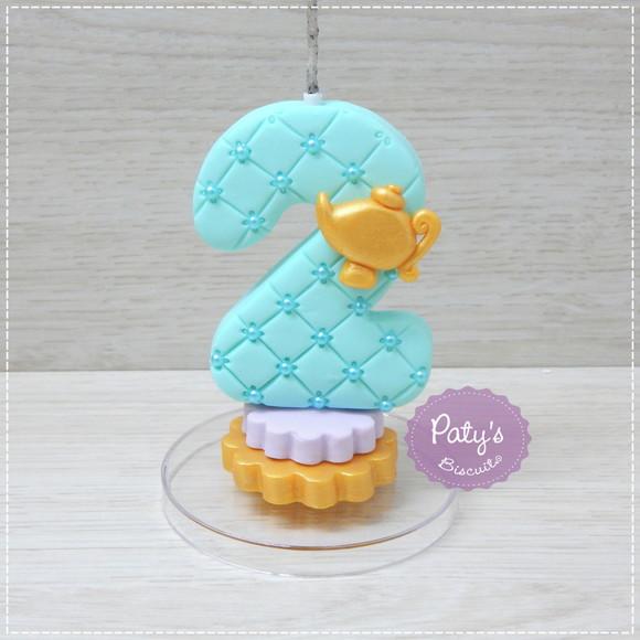 Topo com Vela Jasmine e Rajah - Aladdin