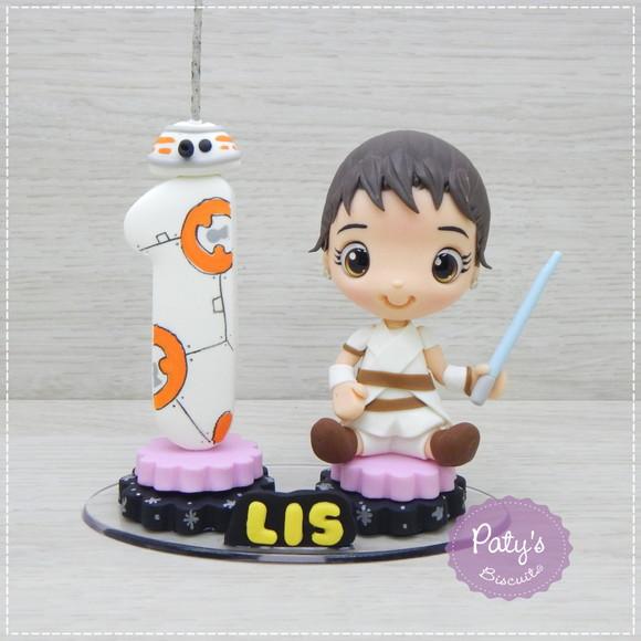 Topo com Vela Rey e BB-8 - Star Wars