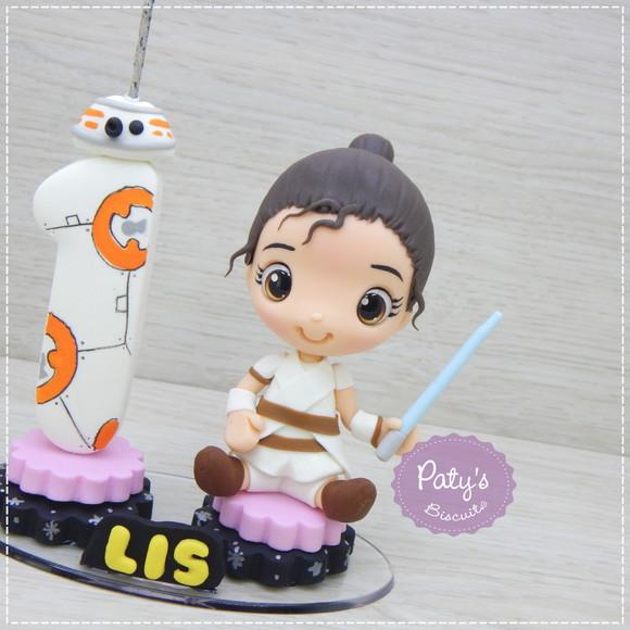 Topo com Vela Rey e BB-8 - Star Wars