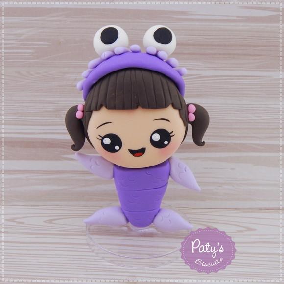 Topo de Bolo Boo 12cm Kawaii - Monstros S.A.
