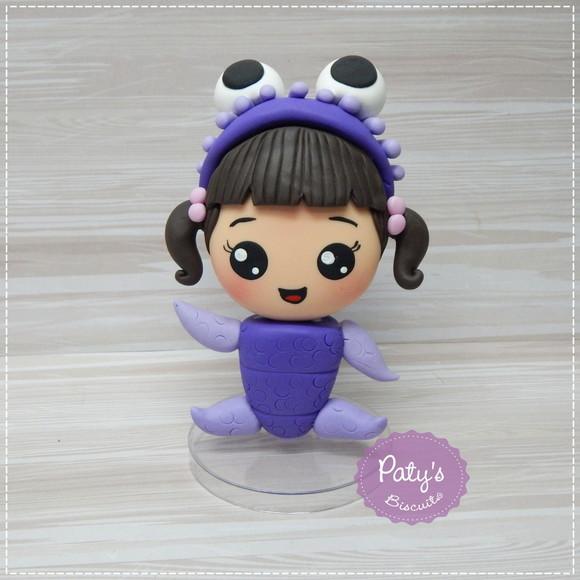 Topo de Bolo Boo 12cm Kawaii - Monstros S.A.