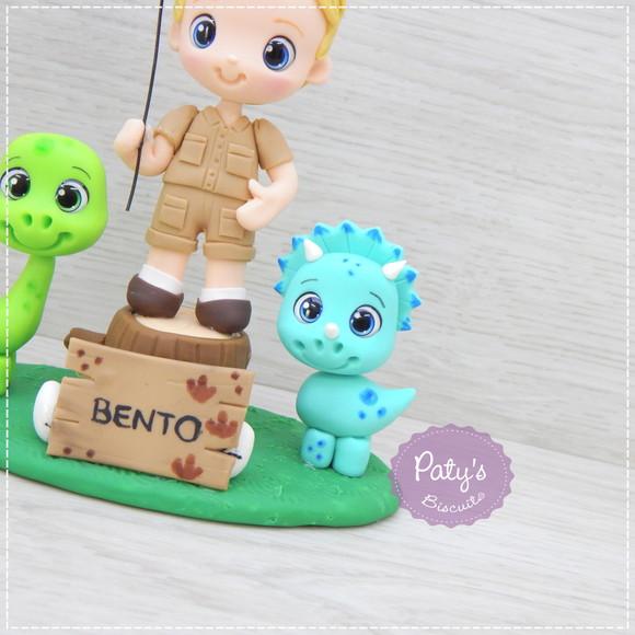 Topo de Bolo Dinossauros (Menino)