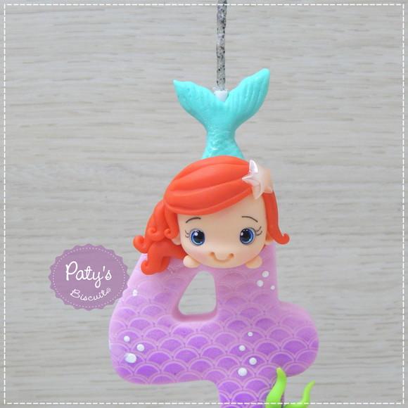 Vela Decorada Ariel - A Pequena Sereia