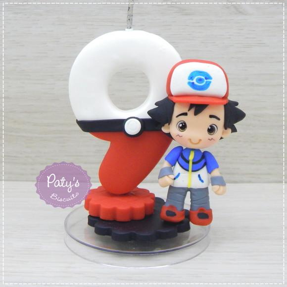 Vela Decorada Ash - Pokémon