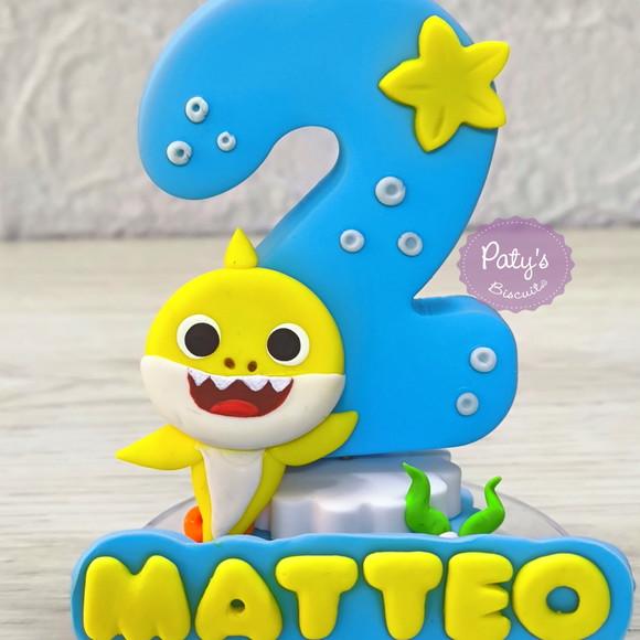 Vela Decorada Baby Shark Mod. 01