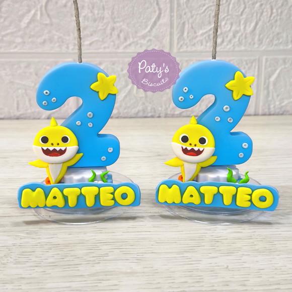 Vela Decorada Baby Shark Mod. 01