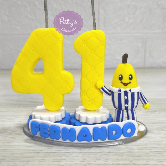 Vela Decorada Bananas de Pijamas