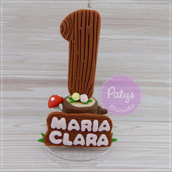 Vela Decorada Bosque Encantado (woodland)