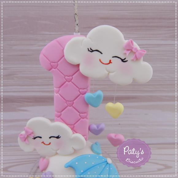 Vela Decorada Chuva de Amor