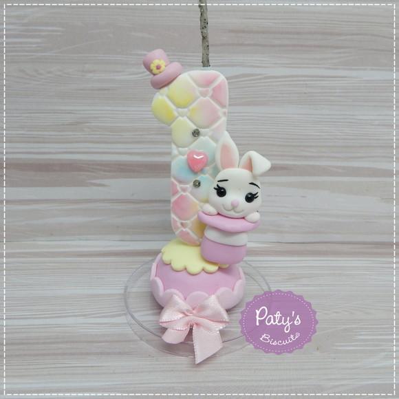 Vela Decorada Circo Rosa