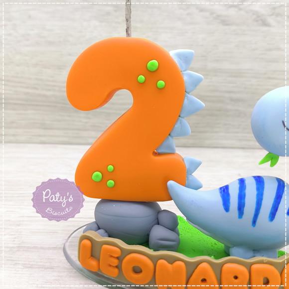 Topinho com vela Dino Baby