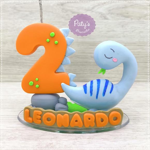 Topinho com vela Dino Baby