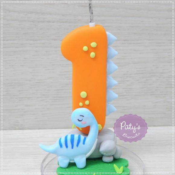Vela Decorada Dino Baby (mod. 02)