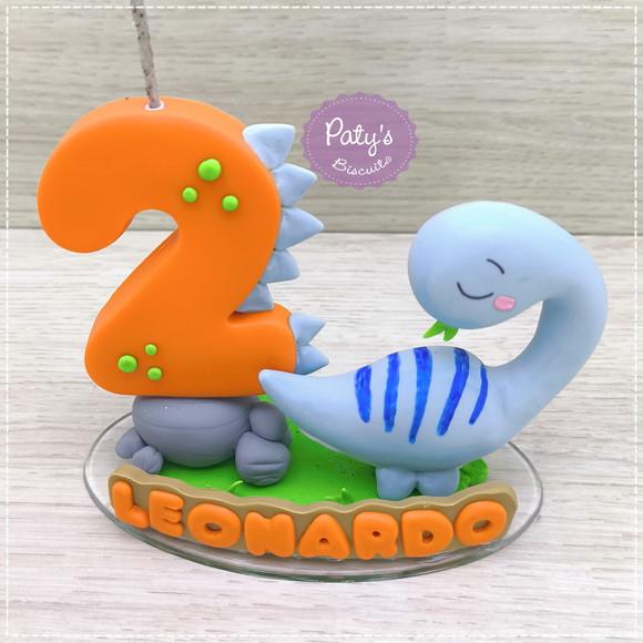 Topinho com vela Dino Baby