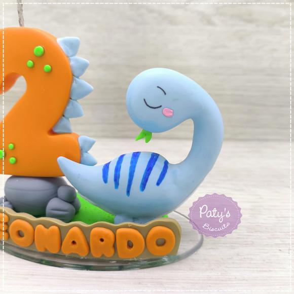 Topinho com vela Dino Baby