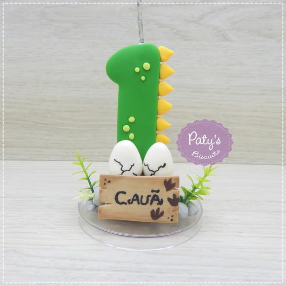 Vela Decorada Dinossauro