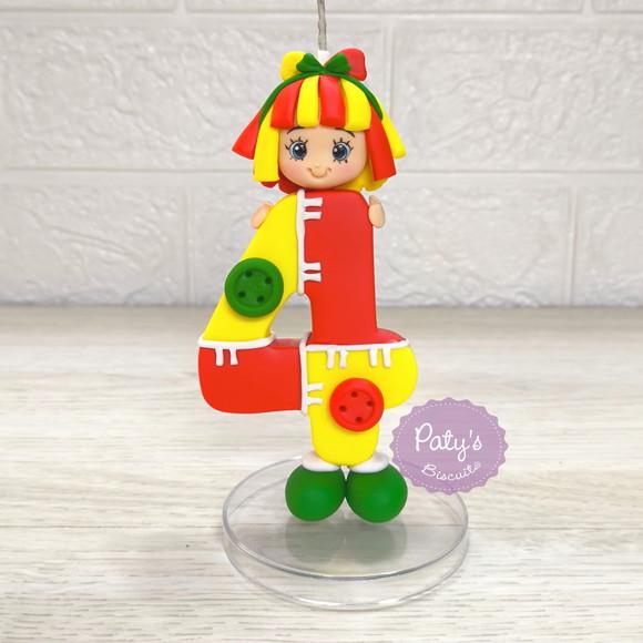 Vela Decorada Emília - Sítio do Pica-Pau Amarelo