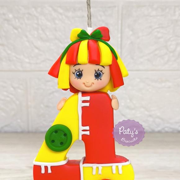 Vela Decorada Emília - Sítio do Pica-Pau Amarelo
