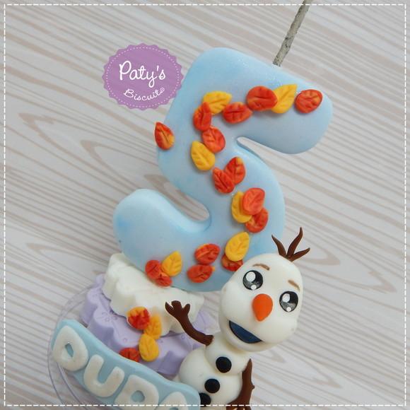 Vela Decorada Olaf - Frozen 2