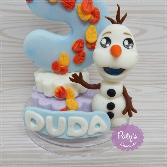 Vela Decorada Olaf - Frozen 2