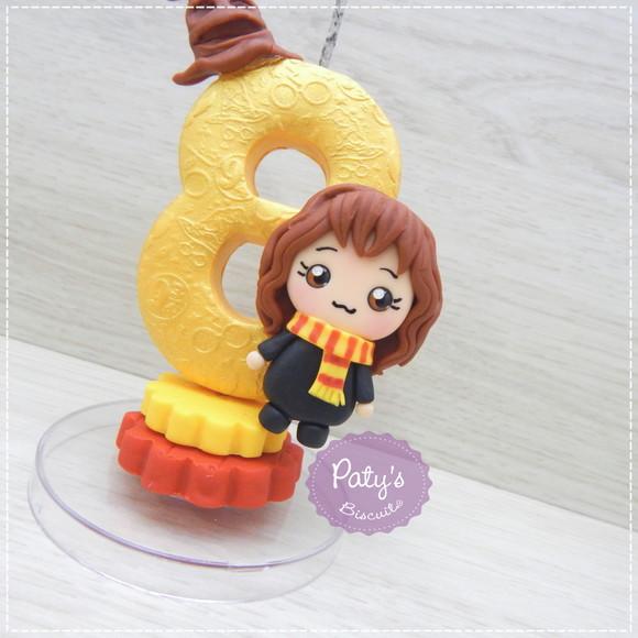 Vela Decorada Hermione Kawaii - Harry Potter