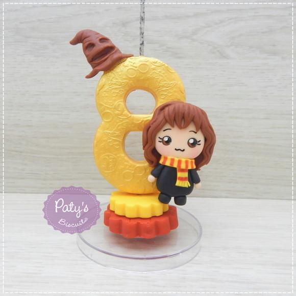 Vela Decorada Hermione Kawaii - Harry Potter