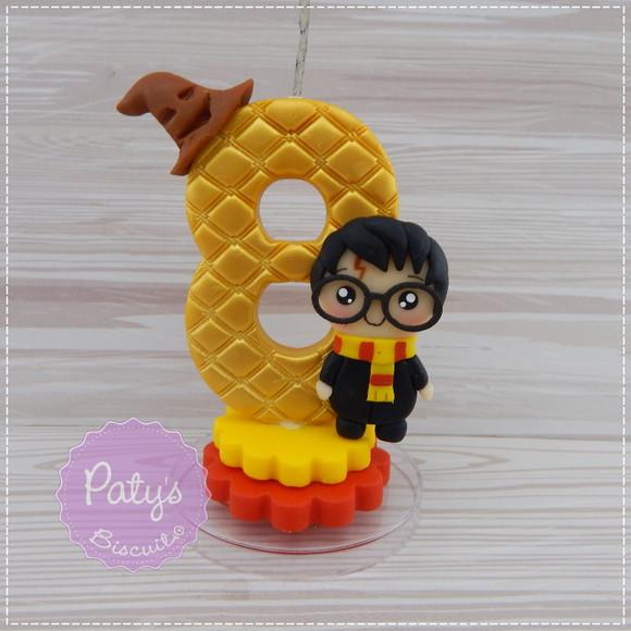 Vela Decorada Harry Potter Kawaii