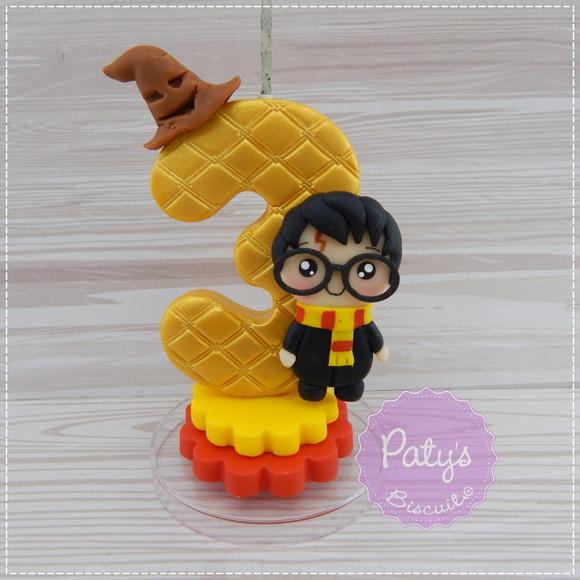 Vela Decorada Harry Potter Kawaii