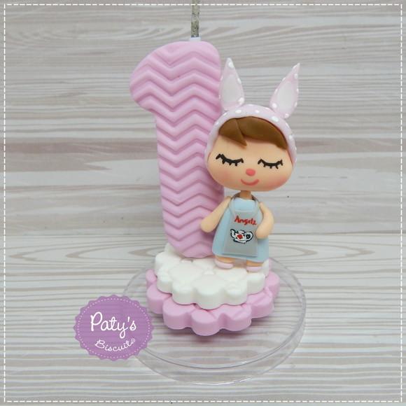 Vela Decorada Metoo Doll Retrô Bunny