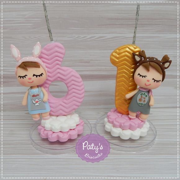 Vela Decorada Metoo Doll Retrô Bunny