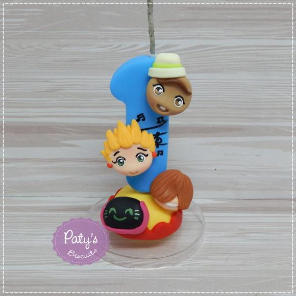 Vela Decorada Mini Beat Power Rockers