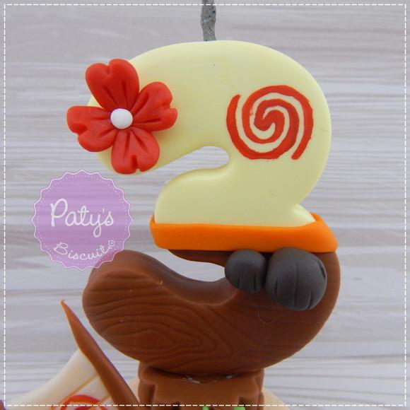 Vela Decorada Moana - Barquinho