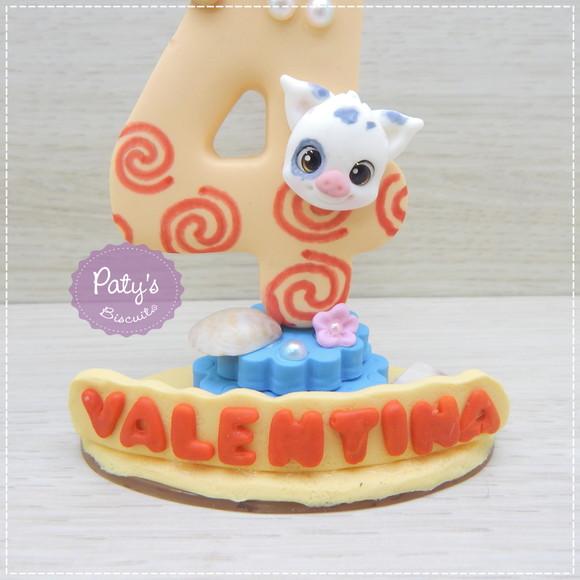 Vela Decorada Moana e Puá