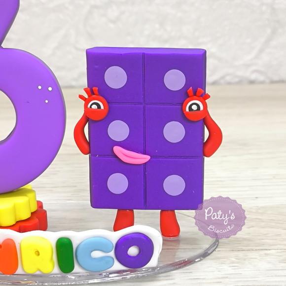 Vela Decorada Numberblocks 6