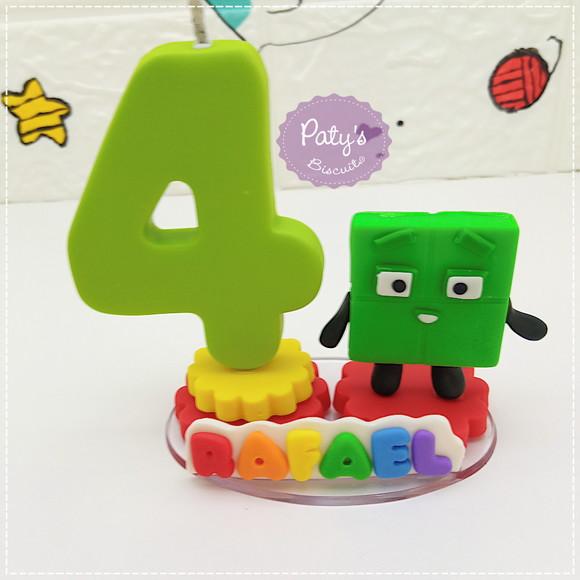 Vela Decorada Numberblocks 4