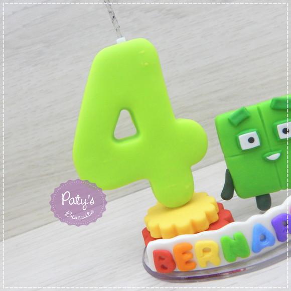 Vela Decorada Numberblocks 4