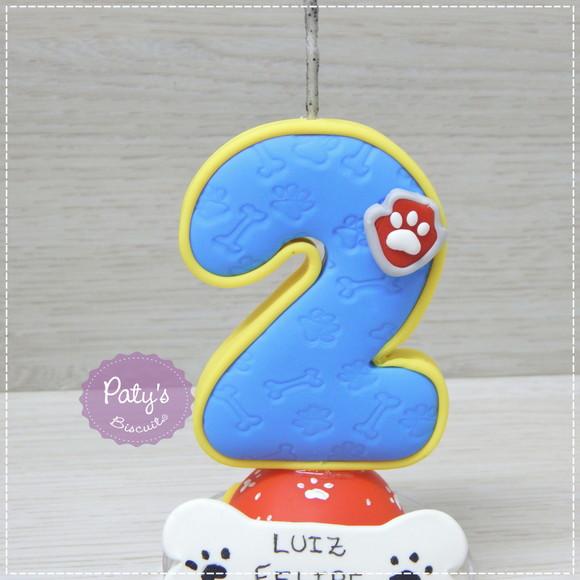 Vela Decorada Patrulha Canina