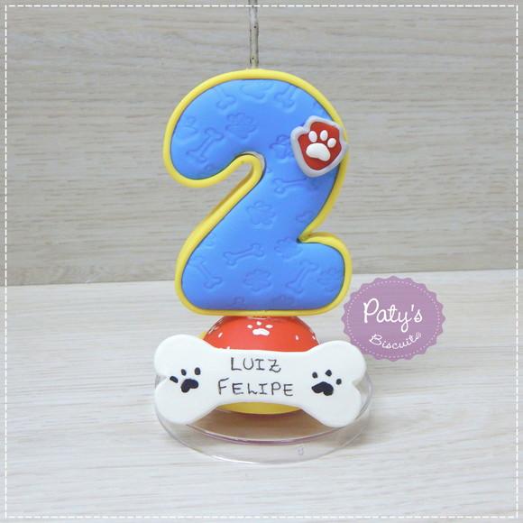 Vela Decorada Patrulha Canina