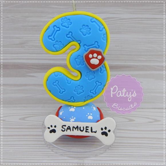 Vela Decorada Patrulha Canina