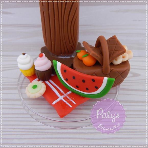 Vela Decorada Picnic (vela Madeira)
