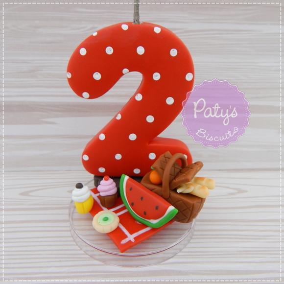 Vela Decorada Picnic (vela Vermelha)