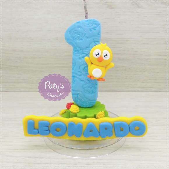 Vela Decorada Pintinho Amarelinho Mini