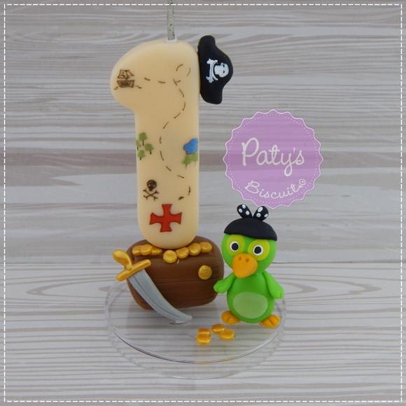 Vela Decorada Pirata