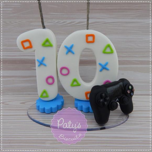 Vela Decorada Ps4 / Videogame